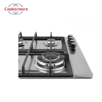 Fabricant Vente en gros Cuisinière en acier inoxydable encastrée à 3 brûleurs pour la cuisine à domicile