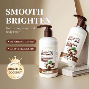 SADOER <span class=keywords><strong>Huile</strong></span> de <span class=keywords><strong>coco</strong></span> Crème hydratante pour le corps Crème au beurre Gel douche Shampoing pour cheveux Crème pour le visage et lotion pour adultes Éclaircissant pour la peau Femme - Product Image 2