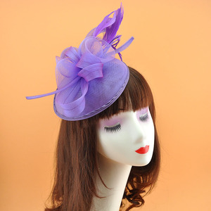 Serre-tête plume de mariée, style rétro britannique, coiffure élégante de luxe, cérémonie royale, fête festival, 2022 - Product Image 2