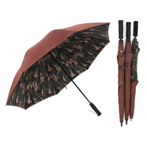 Parasol — parapluie de golf à double canopée 62/64 pouces, pare-vent, camouflage amy, avec logo personnalisé, étiquette de nom - Product Image 2