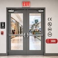 Porte de sécurité ignifugée en acier de haute qualité, porte intérieure moderne résistante au feu avec certification UL et CE pour maison neuve