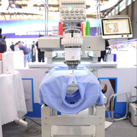 Machine à broder tubulaire à tête unique Hefeng pour tissus lourds, lettres fines, précision