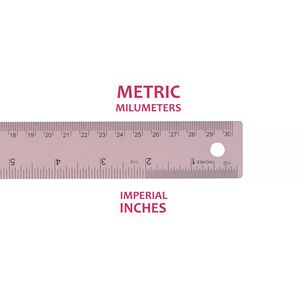 <span class=keywords><strong>Regla</strong></span> de Medición <span class=keywords><strong>Digital</strong></span> Personalizada de Acero Inoxidable de Seguridad de 12 Pulgadas y 30 Centímetros con Borde Recto y Respaldo de Corcho, Herramientas de Medición - Product Image 4