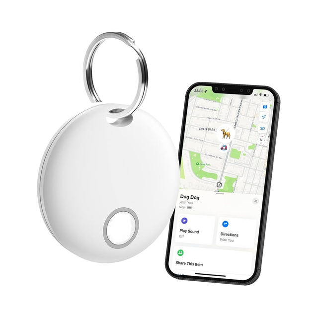 Smart GPS Tracker Locator Keychain Air Tracker Tags & Luggage Tags Waterproof IP67 Find My (iOS Only) Item Locator for Bag