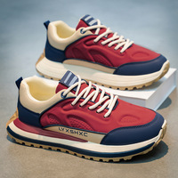 Nouvelles Chaussures Décontractées Rétro Sportives à Lacets 2026, Semelles Épaisses Amortissantes, Tendance Mode, Tige en Cuir Véritable