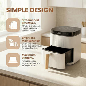 <span class=keywords><strong>Friteuse</strong></span> à <span class=keywords><strong>air</strong></span> à commande tactile multilingue, conçue pour les marchés européens et américains, affichage numérique, circulation rapide de l'<span class=keywords><strong>air</strong></span>, grill électrique - Product Image 5