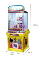 Nouvelle machine distributrice automatique de cartes mini format, à monnayeur, pour enfants, avec fonctions LED, personnalisable, en métal et plastique