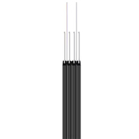 Câble à fibres optiques 1 noyau 1km 2km 3km bois tambour Ftth câble de chute monomode intérieur extérieur câble à fibres optiques auto-support