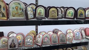 Icone Religiose Ortodosse della Sacra <span class=keywords><strong>Famiglia</strong></span>: Madre, <span class=keywords><strong>Padre</strong></span> e Bambino - Product Image 6