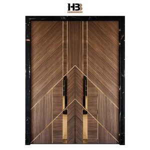 <span class=keywords><strong>Porte</strong></span> Interne Personalizzate per <span class=keywords><strong>Casa</strong></span> Moderna, Design a Doppia Anta per Soggiorno, Porta in Legno Massello - Product Image 1