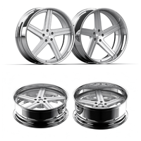 Jantes de voiture BORSU 5x120.65 monobloc personnalisées à 5 branches en alliage d'aluminium forgé, 18, 20, 21, 24, 26 pouces, pour Oldsmobile Cutlass 442