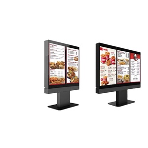 จอแสดงผล LCD โฆษณากลางแจ้งขายดี ขนาด 3x55 นิ้ว จอแสดงผลดิจิตอลแบบสามจอสำหรับเมนูรถขับเคลื่อน - Product Image 1
