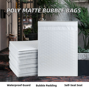 Bolsas de Correo Acolchadas de Poliéster Mate con Burbujas, Autosellables, para Embalaje, Sobres de Envío Impermeables, Bolsas de Burbujas Acolchadas de Poliéster - Product Image 2