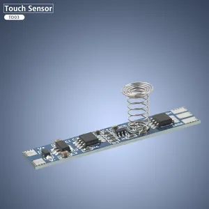 FICOLIGHT DC12V Pequeno On-off Dimmer Pcb 8A Interruptor Sensor De Toque Inteligente Para Led Strip Light Com função de memória Brilho