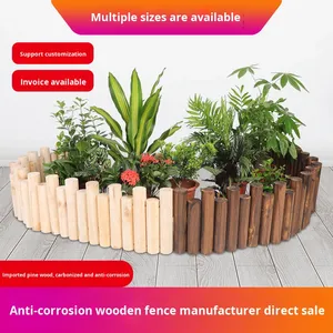 Anticorrosive Eco-Friendly Nature <strong>Wood</strong> <strong>Garden</strong> Fence Outdoor Yard Solid <strong>Wood</strong> Pier Landscaping Decoration Carbonized <strong>Wood</strong> <strong>Stake</strong> - Product Image 3