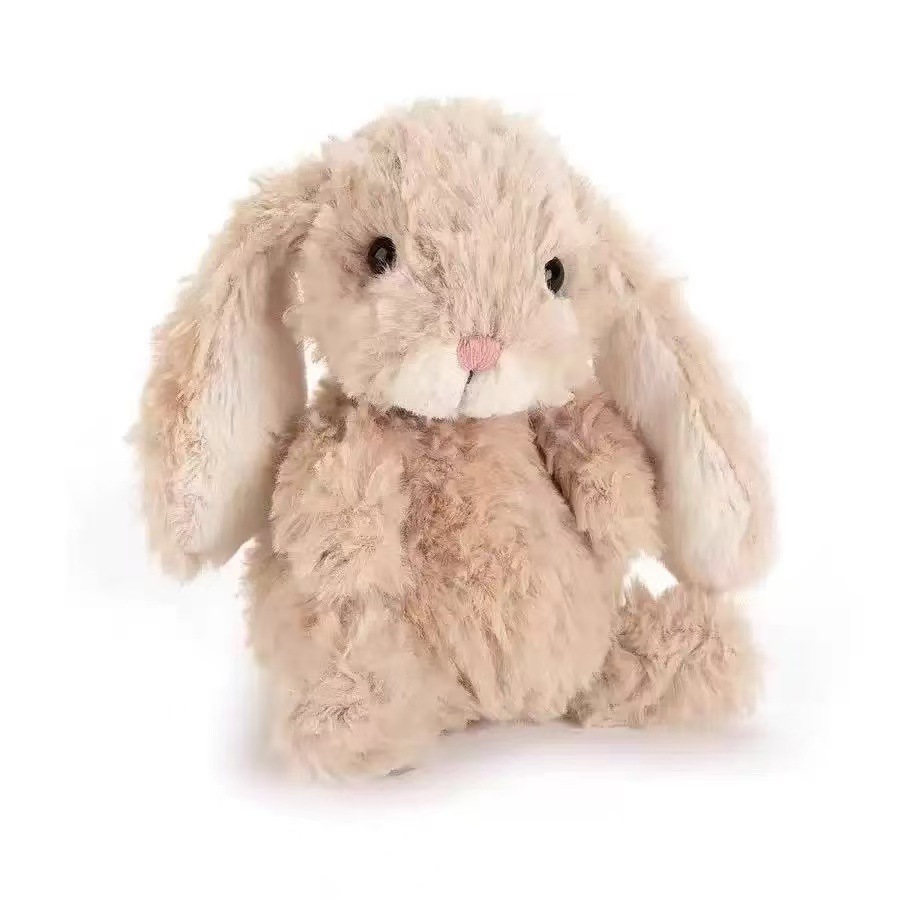 Lapin doux beige 13cm