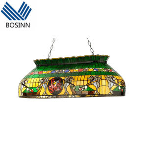 <span class=keywords><strong>Lustre</strong></span> Tiffany Pool Shark, <span class=keywords><strong>lustre</strong></span> de <span class=keywords><strong>billard</strong></span> avec abat-jour en verre Tiffany, lampe suspendue pour table à manger - Product Image 3