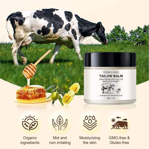 Bálsamo de Sebo OEM/ODM, Crema Reparadora para la Piel de Animales Alimentados con Pasto, Ultra Hidratante y Calmante para Rostro y Cuerpo, Crema Facial Vegana - Product Image 4