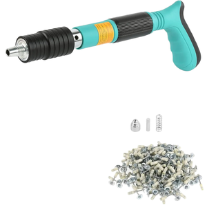<span class=keywords><strong>Grapadora</strong></span> de aire Manual ajustable, 100 Uds., herramienta de remachado de hormigón de acero, herramienta de ranurado de alambre de fijación de pared - Product Image 1