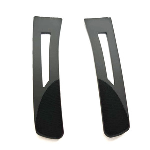 Sangles noires auto-adhésives en TPU élastique avec boucles en forme de lame pour vêtements et usage extérieur - Product Image 1