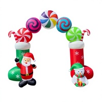 Décoration de Noël transfrontalière best-seller : Arche gonflable géante en forme de dessin animé pour jardins et parcs extérieurs