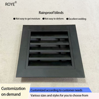 Persienne d'obturation en alliage d'aluminium de sortie d'air de mur extérieur imperméable avec des caractéristiques imperméables et décoratives