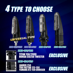 Motoled xe máy tín hiệu lần lượt LED blinker Trắng ống kính cho động cơ xe Đạp Xe Đạp chỉ số ánh sáng DC12V - Product Image 4