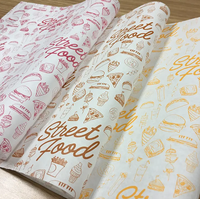 Papier d'emballage alimentaire pour sandwichs, papier sulfurisé pour hamburgers, emballage alimentaire résistant à la graisse avec logo personnalisé