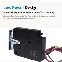Serrure magnétique de sécurité XG07 pour mini-moteur, mini-serrure de cabinet 12V électromagnétique avec signal de retour pour porte de cabinet