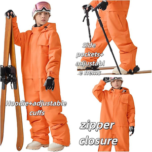 Combinaison de <span class=keywords><strong>ski</strong></span> résistante au froid pour enfants et femmes, ensemble d'extérieur imperméable et coupe-vent, vêtements d'hiver pour la neige, tenue de <span class=keywords><strong>ski</strong></span> - Product Image 6