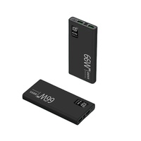 Batterie externe portable ultra-fine WM 20000mAh, grande capacité, charge super rapide, type-C, écran LED, utilisation en extérieur
