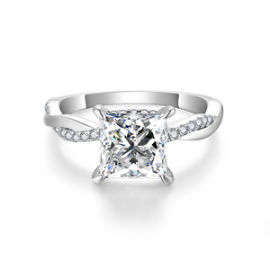 Ruizuan Ring 2 Karat Moissan ite Diamond mit GRA-Zertifikaten Princess Cut Diamond Jewelry Großhandel Online - Product Image 1