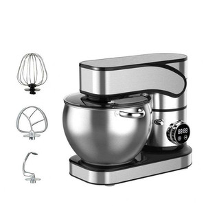 Batteur sur socle commercial multifonction 3-en-1 avec bol en acier inoxydable pour mélanger, pétrir et fouetter - Product Image 2