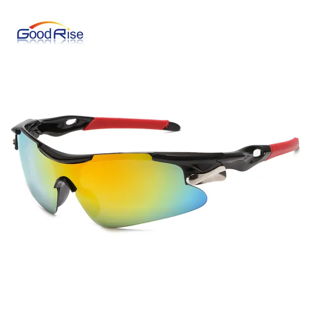 A prueba de viento conducción pesca deporte gafas de sol moda lujo tonos logotipo personalizado deportes lentes bicicleta gafas de sol