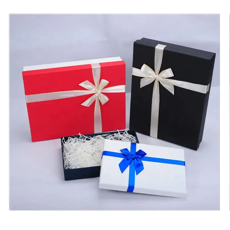 custom christmas gift box printing polyester gift boxes ribbon packaging socks paper house gift box ornaments burgundy