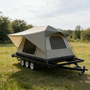 Châssis ouvert robuste pour remorque utilitaire à triple essieu en acier Q235, capacité <span class=keywords><strong>de</strong></span> charge <span class=keywords><strong>de</strong></span> 4500 kg, pour le transport <span class=keywords><strong>d</strong></span>'équipements <span class=keywords><strong>de</strong></span> fret personnalisés - Product Image 5