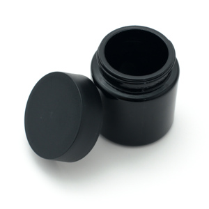 Cannacoast-Frascos herméticos de vidrio negro resistentes a los niños 1oz 2oz 3oz 4oz Almacenamiento de plástico para embalaje de concentrado de flores de hierbas secas - Product Image 4