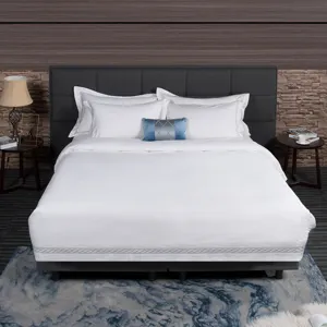 5星级豪华1000线数埃及棉威斯汀白色床上用品酒店床单