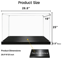 Vitrine en acrylique, boîte de présentation transparente personnalisée pour figurines, objets de collection et modèles de voitures
