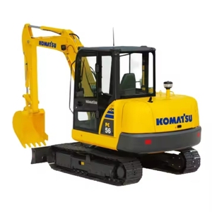 Excavadora de cadenas Komatsu PC56 usada, 5.6 toneladas, importada de Japón, modelo 2023, excelente estado, 1 año de garantía, construcción - Product Image 1