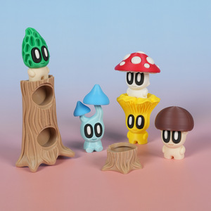 Nuovo Design 2026: Ornamenti Piccoli a Forma di Fungo Stampati in 3D in PLA, Decorazioni per Scatole Regalo, Action Figure da Scrivania per Giovani - Product Image 2