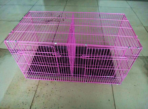 Gabbie per animali domestici rosa di buona qualità a basso prezzo per conigli in vendita - Product Image 2