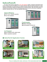 Système économe en énergie Système hydroponique Cabinet Jardin intérieur intelligent