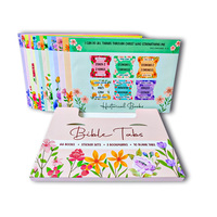 Cartes de versets bibliques quotidiens avec enveloppes étiquettes de prix en papier impression personnalisée manuscrite cartes d'affirmation inspirantes