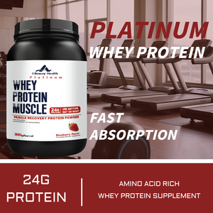 Protéine de lactosérum à la fraise OEM/ODM avec <span class=keywords><strong>BCAA</strong></span> et créatine |   Complément musculaire personnalisé avec saveur et étiquette |   Vente en gros - Product Image 2