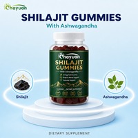 Fabricant chinois, usine directe, logo et formule personnalisés, gommes Shilajit avec Ashwagandha