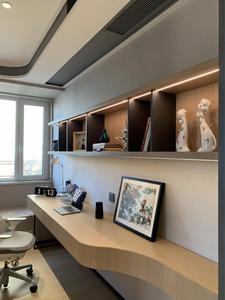 Bibliothèque murale sur mesure pour salon, bureau, bibliothèque avec armoire, ordinateur, meubles de bureau à domicile modernes - Product Image 3