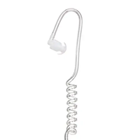 Kit d'écouteur Motorola PMLN6129A IMPRES à 2 fils, noir, avec tube acoustique et micro PTT pour radios de la série DP4000