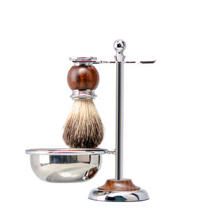 Zy Premium Scheermesset Voor Heren <span class=keywords><strong>Mach</strong></span> <span class=keywords><strong>5</strong></span> Scheermes Met Dassen Haarborstel Zware Basis Scheerstandaard Geschenkset - Product Image 3