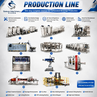 Chaîne de remplissage complète de boissons gazeuses Sokos – Ligne de production de boissons gazeuses et machine de remplissage de CO2
